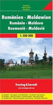 Map Romania - Moldova, road map 1:500,000 [German] Book