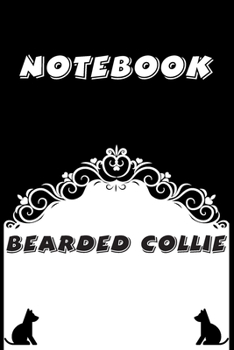 Paperback Bearded Collie Notebook: Black and White notebook, Decorative Journal for Bearded Collie Lover: Notebook /Journal Gift, Black and White,100 pag Book