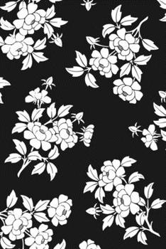 Paperback Composition Notebook: Black and White Rose Wide Ruled Lined Journal Book