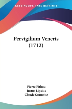 Paperback Pervigilium Veneris (1712) Book