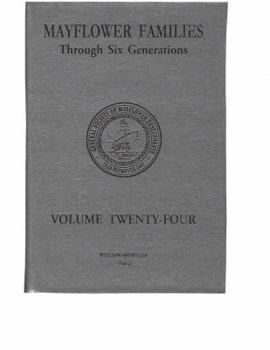 Hardcover Mayflower Families Volume 24 part 2, William Brewster through Jonathan, gen 5 & 6 Book