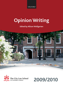 Paperback Opinion Writing 2009-2010 Book