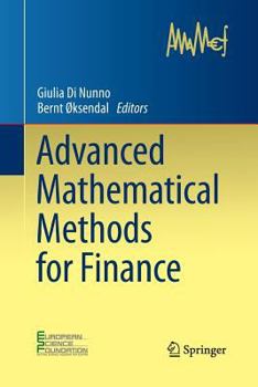 Paperback Advanced Mathematical Methods for Finance Book