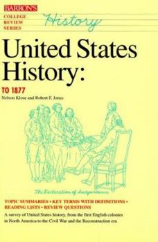Paperback United States History, to 1877 Book