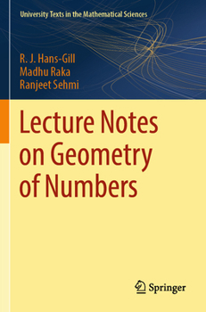 Paperback Lecture Notes on Geometry of Numbers Book
