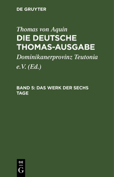 Hardcover Das Werk Der Sechs Tage: I: 65-74 [German] Book