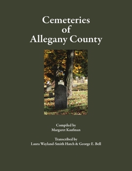 Paperback Cemeteries of Allegany County Book