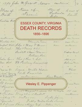 Paperback Essex County, Virginia Death Records, 1856-1896 Book
