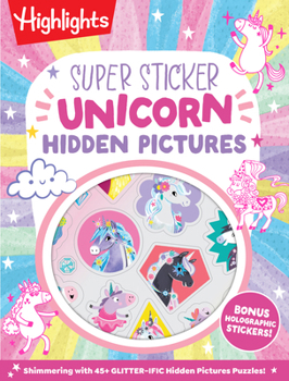 Paperback Super Sticker Unicorn Hidden Pictures Book