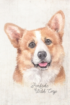 Paperback Pembroke Welsh Corgi Dog Portrait Notebook: Blank Dot Grid Journal for Dog Lovers, Dog Mom, Dog Dad and Pet Owners - 6x9 - 5MM Dot Grid Pages Book