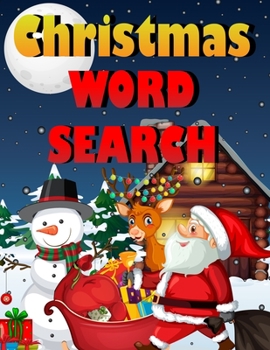 Paperback Christmas word search.: Easy Large Print Puzzle Book for Adults, Kids & Everyone for the 25 Days of Christmas. Book