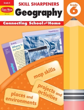 Paperback Skill Sharpeners: Geography, Grade 6 Workbook Book