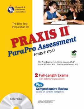 Paperback Praxis II Parapro Assessment 0755 and 1755 W/CD-ROM Book