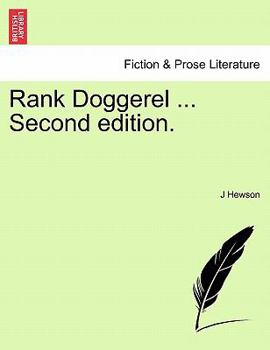 Paperback Rank Doggerel ... Second Edition. Book