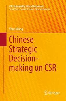 Paperback Chinese Strategic Decision-Making on Csr Book