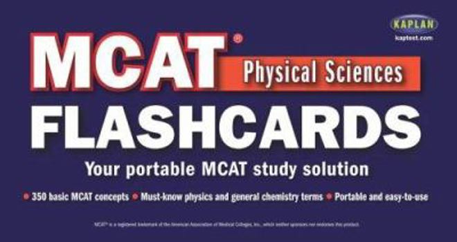 Paperback MCAT Physical Sciences Flashcards Book