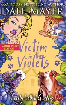 Hardcover Victim in the Violets [Large Print] Book