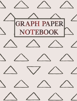Paperback Graph Paper Notebook: Cute Pattern Composition Notebook for Students Quad Ruled 4 squares per inch: Math and Science 100 Sheets (Large, 8.5 Book