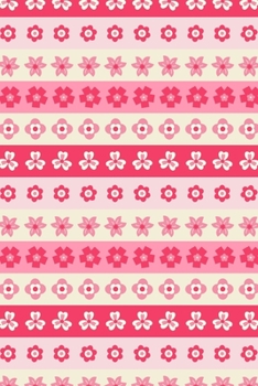 Notes: A Blank Sheet Music Notebook with Simple Striped Flower Pattern Cover Art