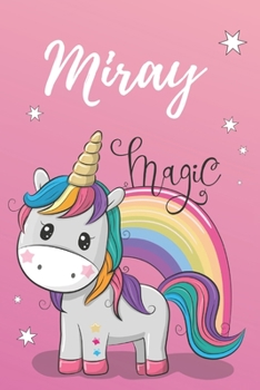 Notizbuch Einhorn Miray: individuelles personalisiertes blanko Notizbuch ... Weihnachts & Geburtstags Geschenk für Frauen. (German Edition)