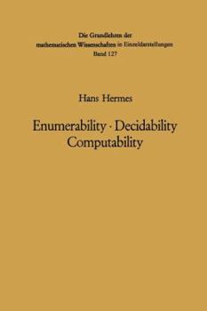 Paperback Enumerability - Decidability Computability: An Introduction to the Theory of Recursive Functions Book