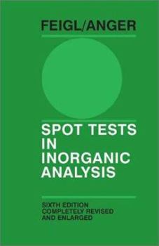 Hardcover Spot Tests in Inorganic Analysis Book