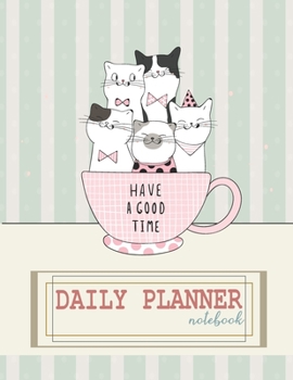 Notebook: Daily planner notebook with  cute cover and daily planner pages, Extra large (8.5 x 11) inches, 110 pages, planner notebooks