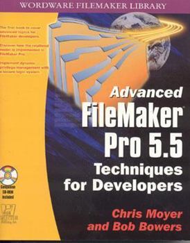 Hardcover Advanced FileMaker Pro 5.5 Techniques for Developers [With CDROM] Book