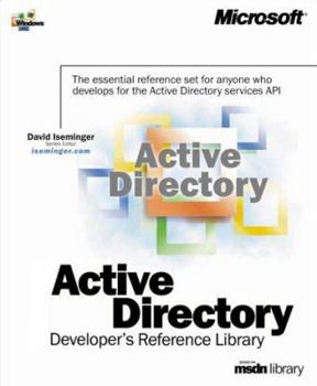 Paperback Microsoft Active Directory Developer's Reference Library Book