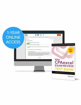 Paperback Wiley Cpaexcel Exam Review 2019 Test Bank: Business Environment and Concepts (1-Year Access) Book