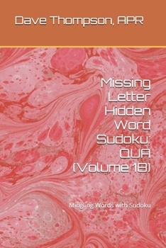 Paperback Missing Letter Hidden Word Sudoku: QUA (Volume 18): Mingling Words with Sudoku Book