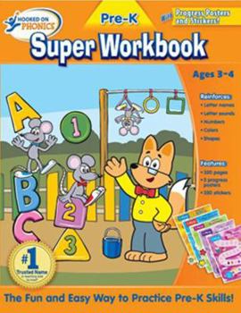 Paperback Hooked on Phonics Pre-K Super Workbook Book