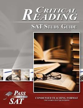 Paperback SAT Reading Study Guide - Pass Your Critical Reading SAT Book