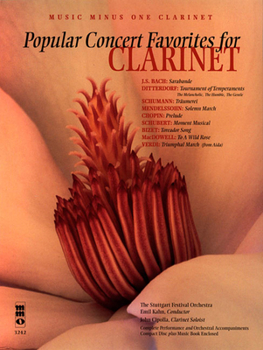 Paperback Popular Concert Favorites with Orchestra: Clarinet Book