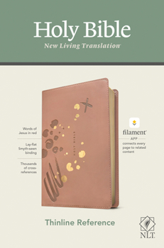 Imitation Leather NLT Thinline Reference Bible, Filament Enabled Edition (Red Letter, Leatherlike, Pink) Book