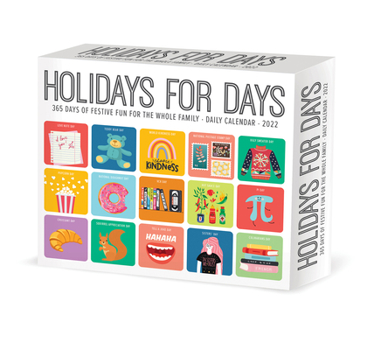 Calendar Holidays for Days 2022 Box Calendar, Celebrate Daily Deskop Book