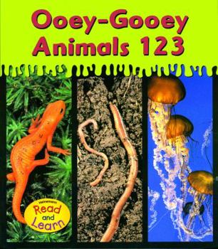 Paperback Ooey-Gooey Animals 123 Book
