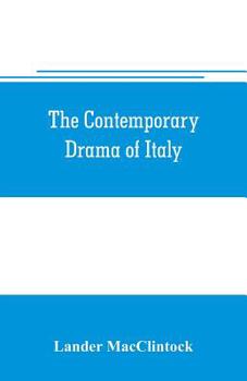 Paperback The contemporary drama of Italy Book