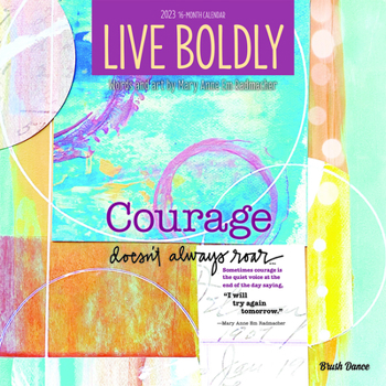 Calendar Live Boldly 2023 Square Brush Dance Book