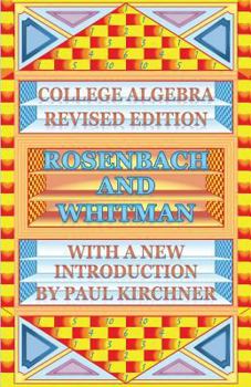 Paperback College Algebra by Rosenbach Book