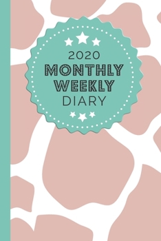 2020 Monthly Weekly Diary : 1 Year, January to December, UK Schedule and Appointment Planner for Goal Setting and Reflection with a Pink Giraffe Print