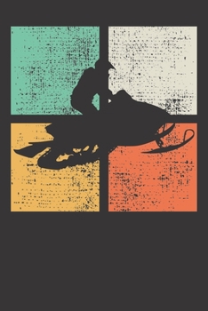 Notebook: Snowrider Snowmobile Riding Racing Gift Dot Grid 6x9 120 Pages