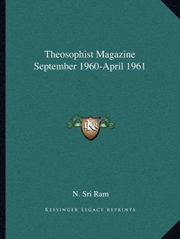 Paperback Theosophist Magazine September 1960-April 1961 Book