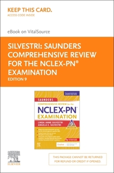 Printed Access Code Saunders Comprehensive Review for the Nclex-Pn(r) Examination - Elsevier eBook on Vitalsource (Retail Access Card): Saunders Comprehensive Review for Book