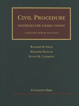 Hardcover Civil Procedure: Materials for a Basic Course Book