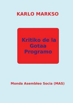 Paperback Kritiko de la Gotaa Programo [Esperanto] Book