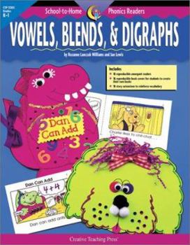 Paperback School-To-Home Phonics Readers: Vowels, Blends, & Digraphs Book