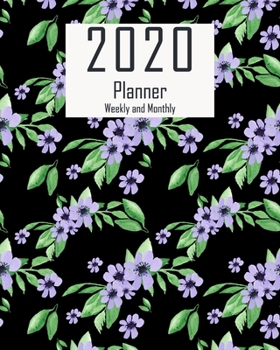 Paperback 2020 Planner Weekly and Monthly: Jan 1, 2020 to Dec 31, 2020: Weekly & Monthly Planner + Calendar Views + Lined Pages - Lilac Floral Cover (8"x10") Book