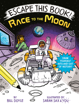 Hardcover Escape This Book! Race to the Moon Book