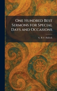 Hardcover One Hundred Best Sermons for Special Days and Occasions Book